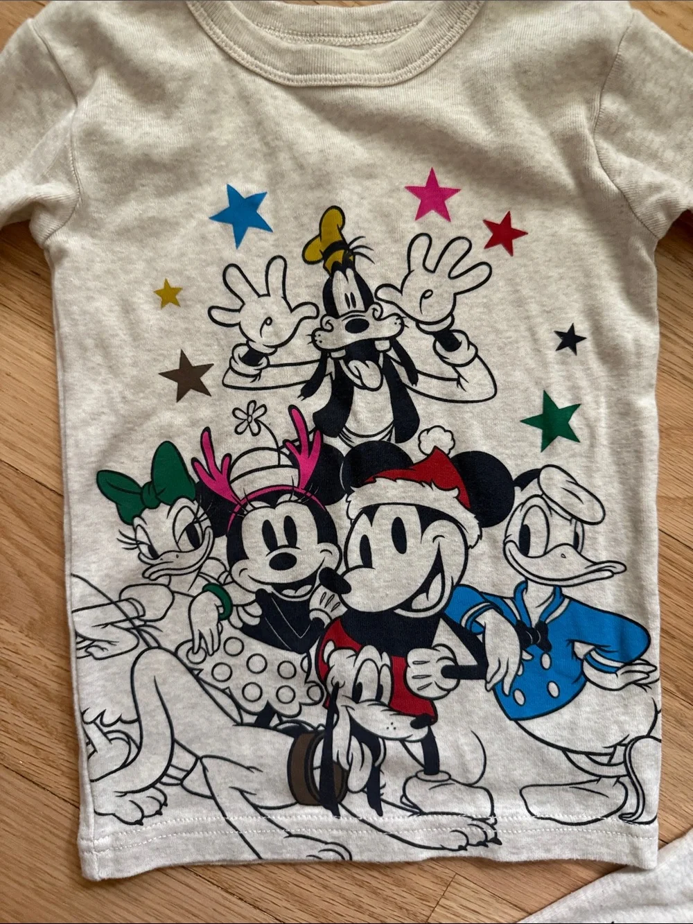 GAP Disney organic cotton Minnie Mickey Pajama Set with Multicolor Stars